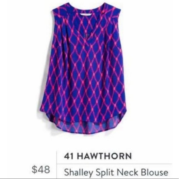 41 Hawthorn Tops - Nwt Stitch Fix 41 hawthorn pink blue plus size
